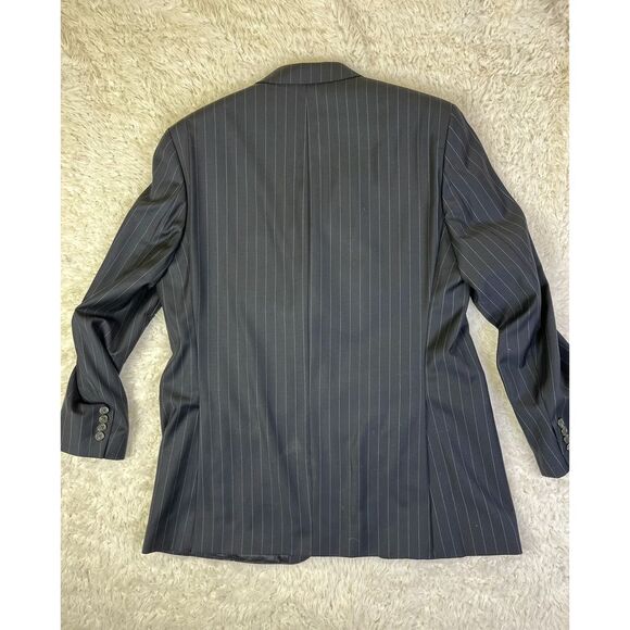 Lauren Ralph Lauren Pinstripe Wool Suit Jacket Blazer Classic Business Formal 44 - Picture 5 of 5